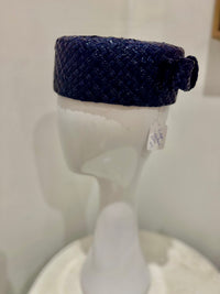 Wendy Scully Pillbox - Navy Textured