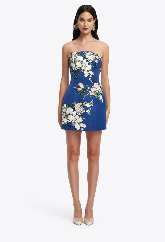 Leo Lin "Zaria" Applique Floral Bustier