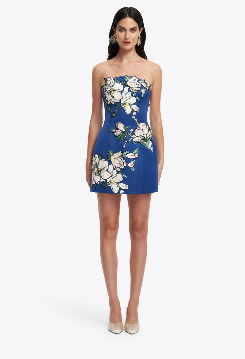 Leo Lin "Zaria" Applique Floral Bustier
