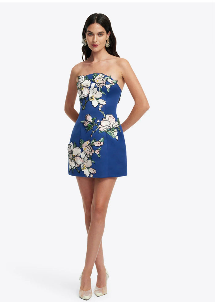 Leo Lin "Zaria" Applique Floral Bustier