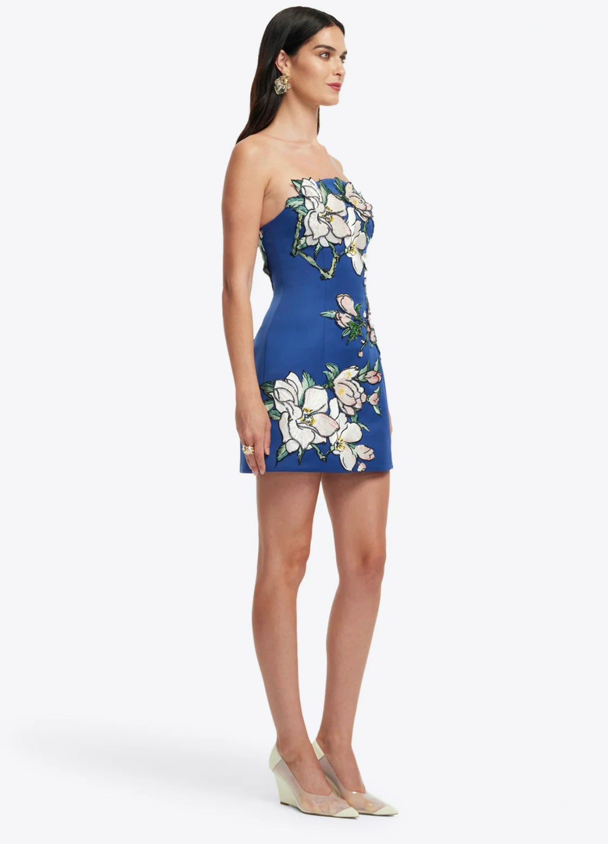 Leo Lin "Zaria" Applique Floral Bustier