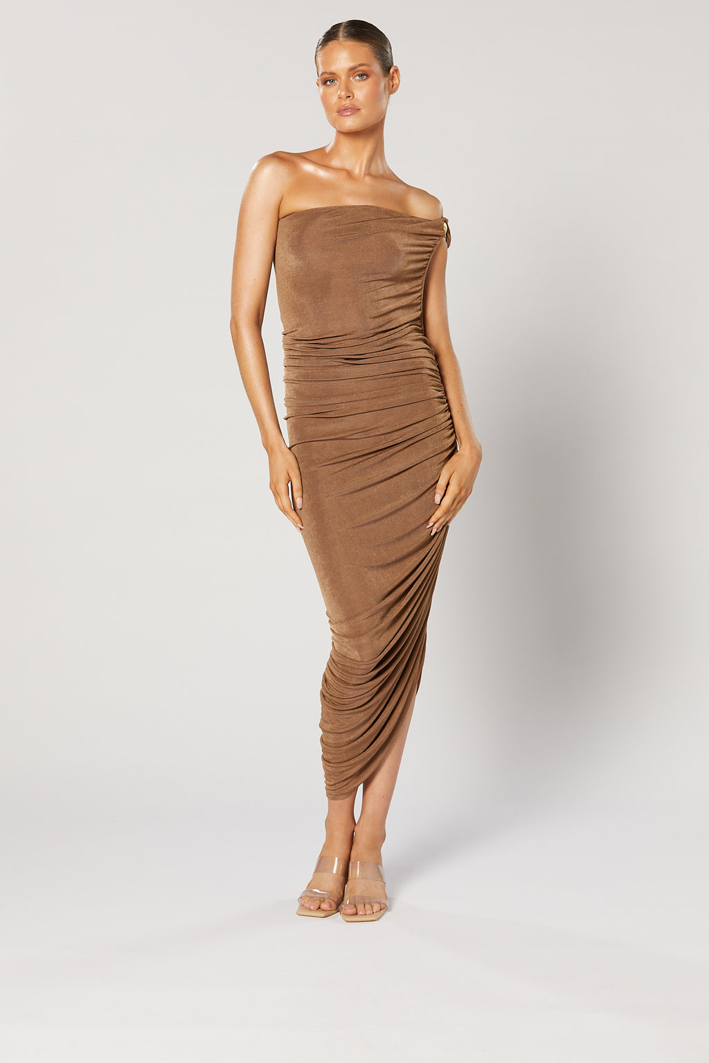 Winona Valor Midi Dress - Bronze
