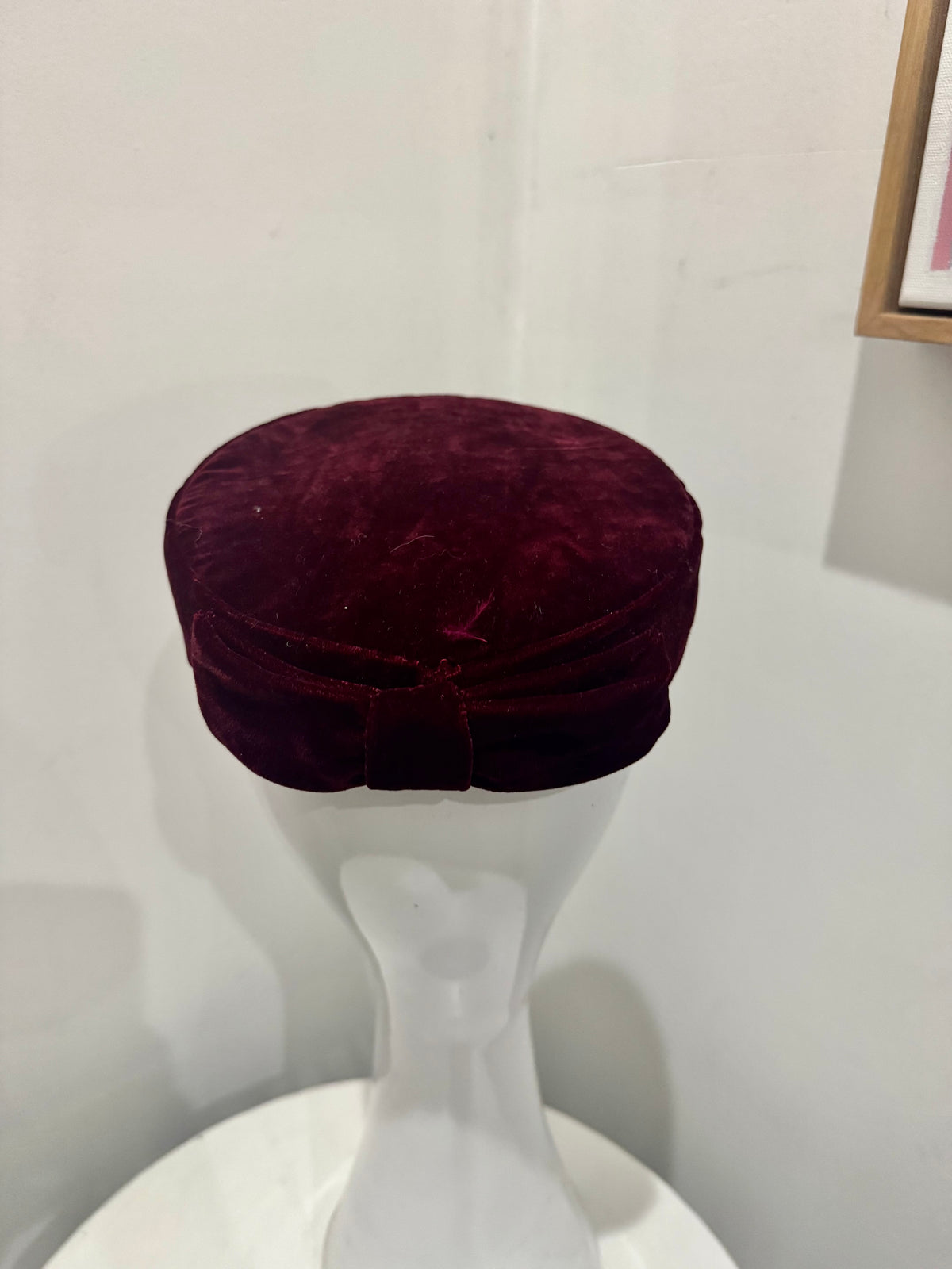 Wendy Scully Burgundy Velvet Mini Pillbox