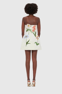 Leo Lin "Rosario" Velvet Mini Dress