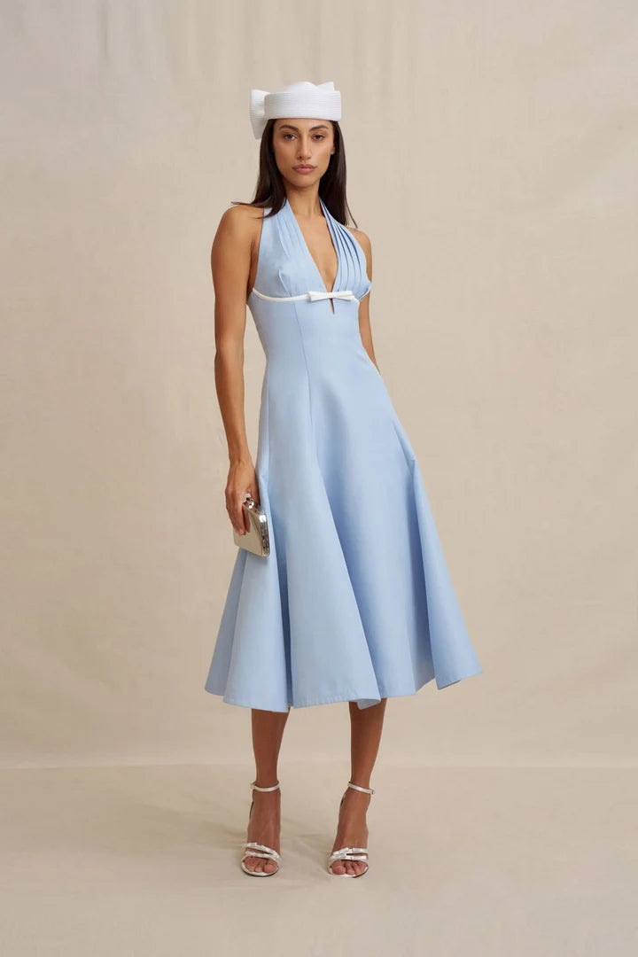 BY JOHNNY Lilian Halter Midi Dress