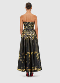 Leo Lin "Angelica" Bustier Maxi Dress