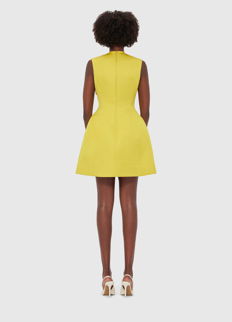 Leo Lin "Bree" V Neck Mini Dress