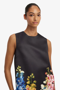 embroidered mini dress