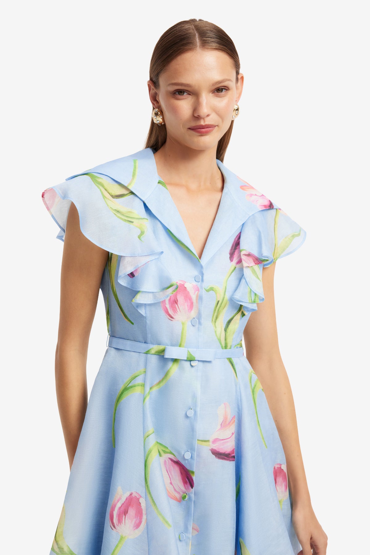 Leo Lin "Isla" Mini Dress- Tulip