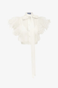 Leo Lin "Jasmine Top and Leila Skirt" Set- Snow