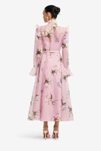 Leo Lin "Katrina" Midi Dress- Pastel Pink