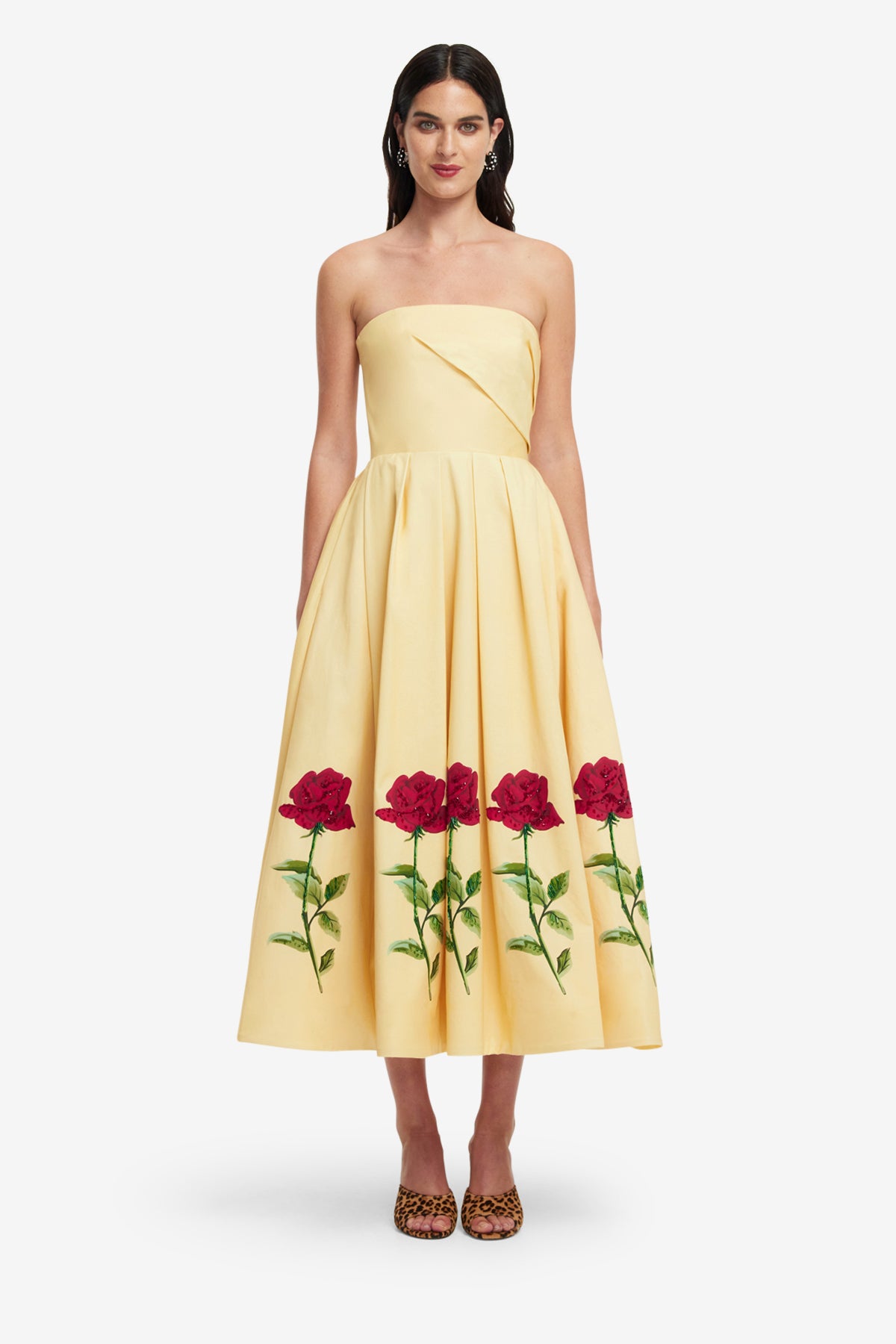 Leo Lin "Lynn" Bustier Midi Dress