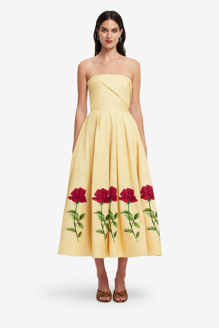 Leo Lin "Lynn" Bustier Midi Dress