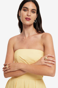 Leo Lin "Lynn" Bustier Midi Dress