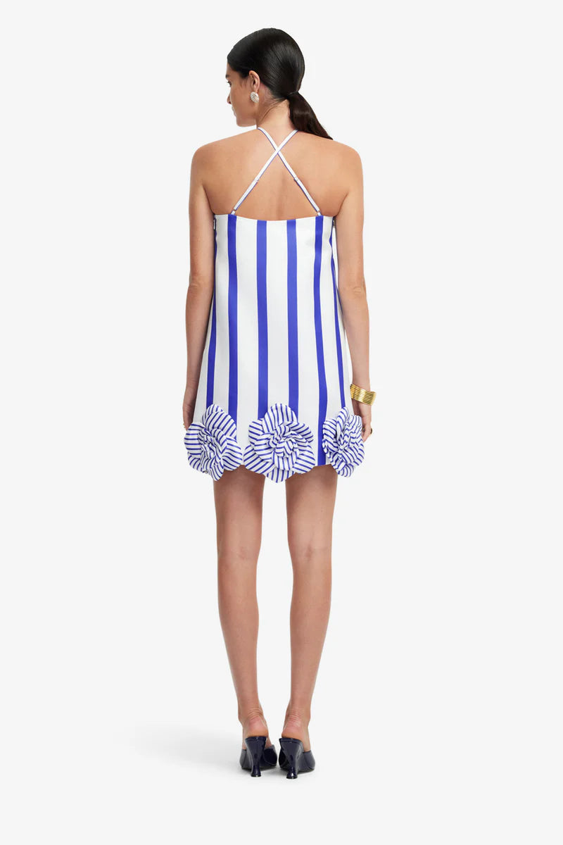 Leo Lin 'Suzy' Striped Mini Dress