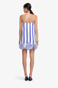 Leo Lin 'Suzy' Striped Mini Dress