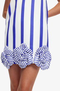 Leo Lin 'Suzy' Striped Mini Dress