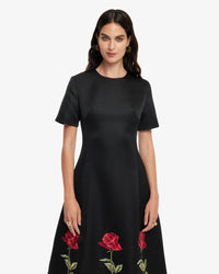 Leo Lin "Caroline" Embroidered Midi Dress
