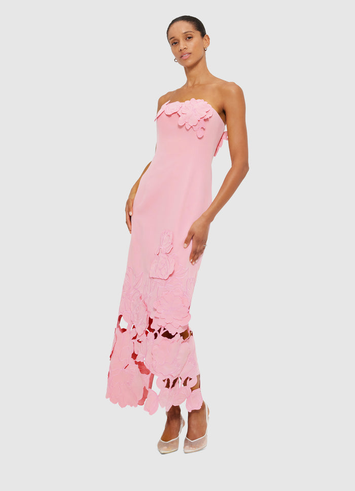 Leo Lin "Rayna" Midi Dress - Pink
