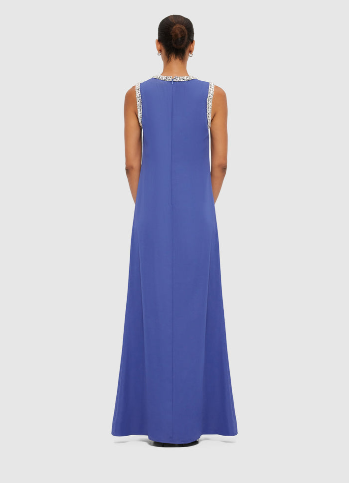 Leo Lin "Sylvette" Embellished Maxi Dress