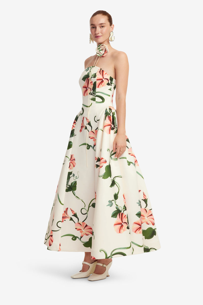 Leo Lin "Violet" Bustier Maxi Dress