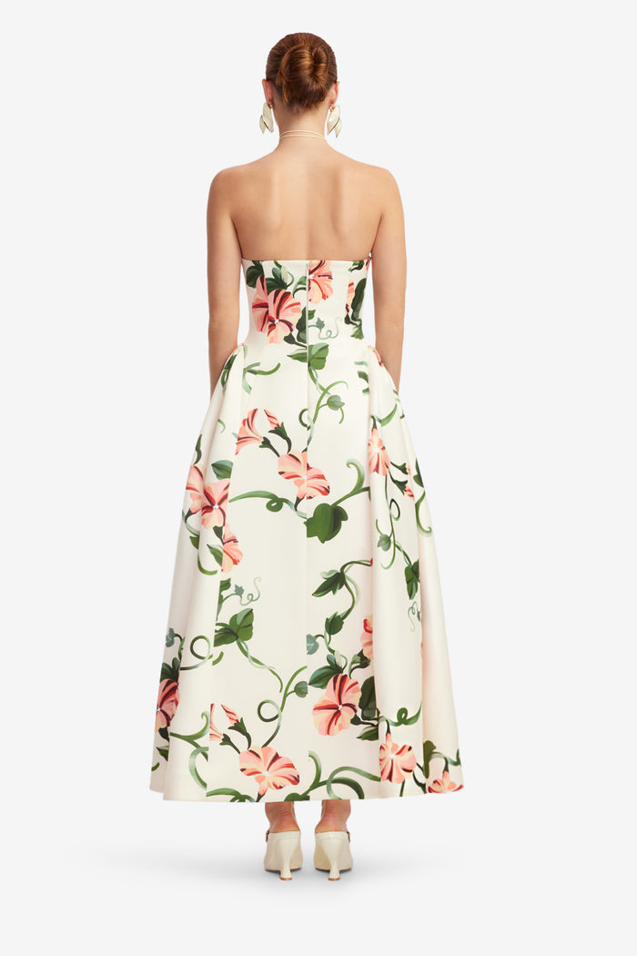 Leo Lin "Violet" Bustier Maxi Dress