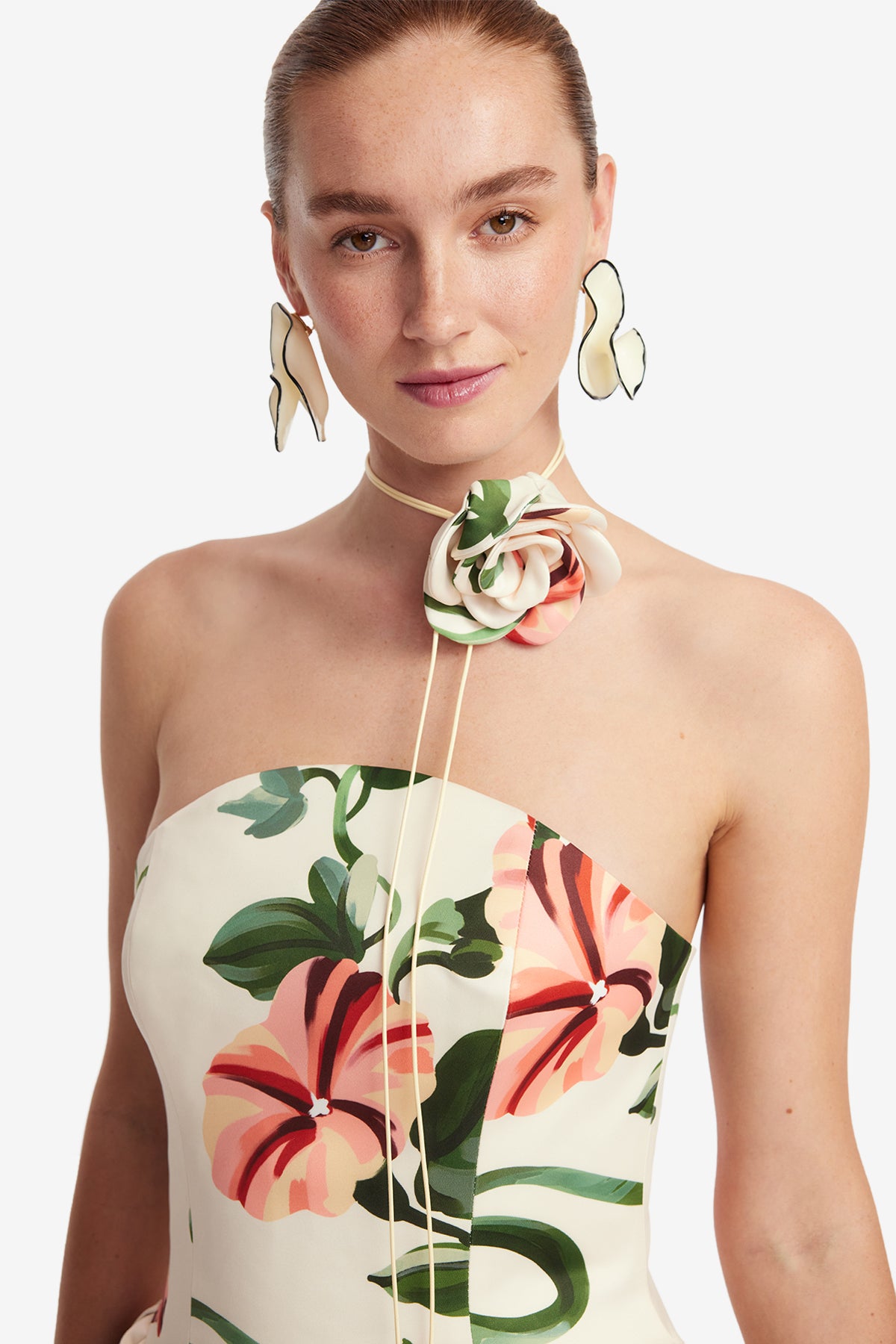 Leo Lin "Violet" Bustier Maxi Dress