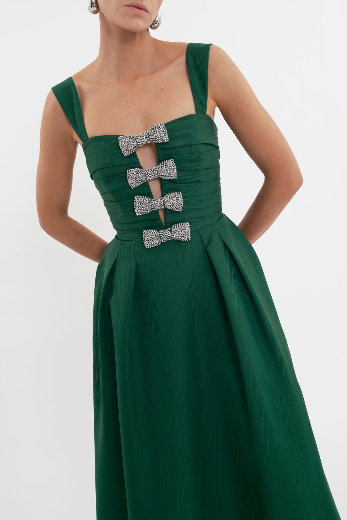 Rebecca Vallance "Luiza" Strap Midi Dress