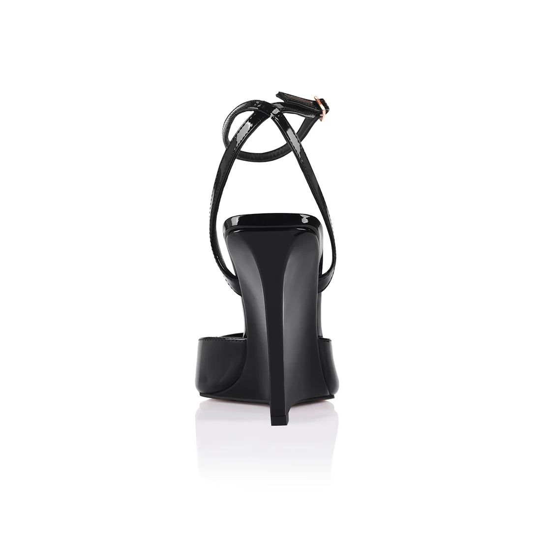 Mona Wedge Black Patent Leather