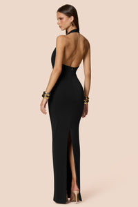 Nookie "Portia" Halter maxi- Black