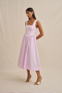 BY JOHNNY Nova Scallop Midi Dress - Lilac