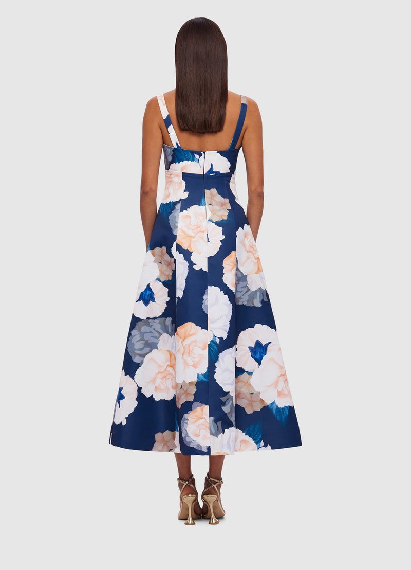LEO LIN Odette Midi Dress - Rosebud Print