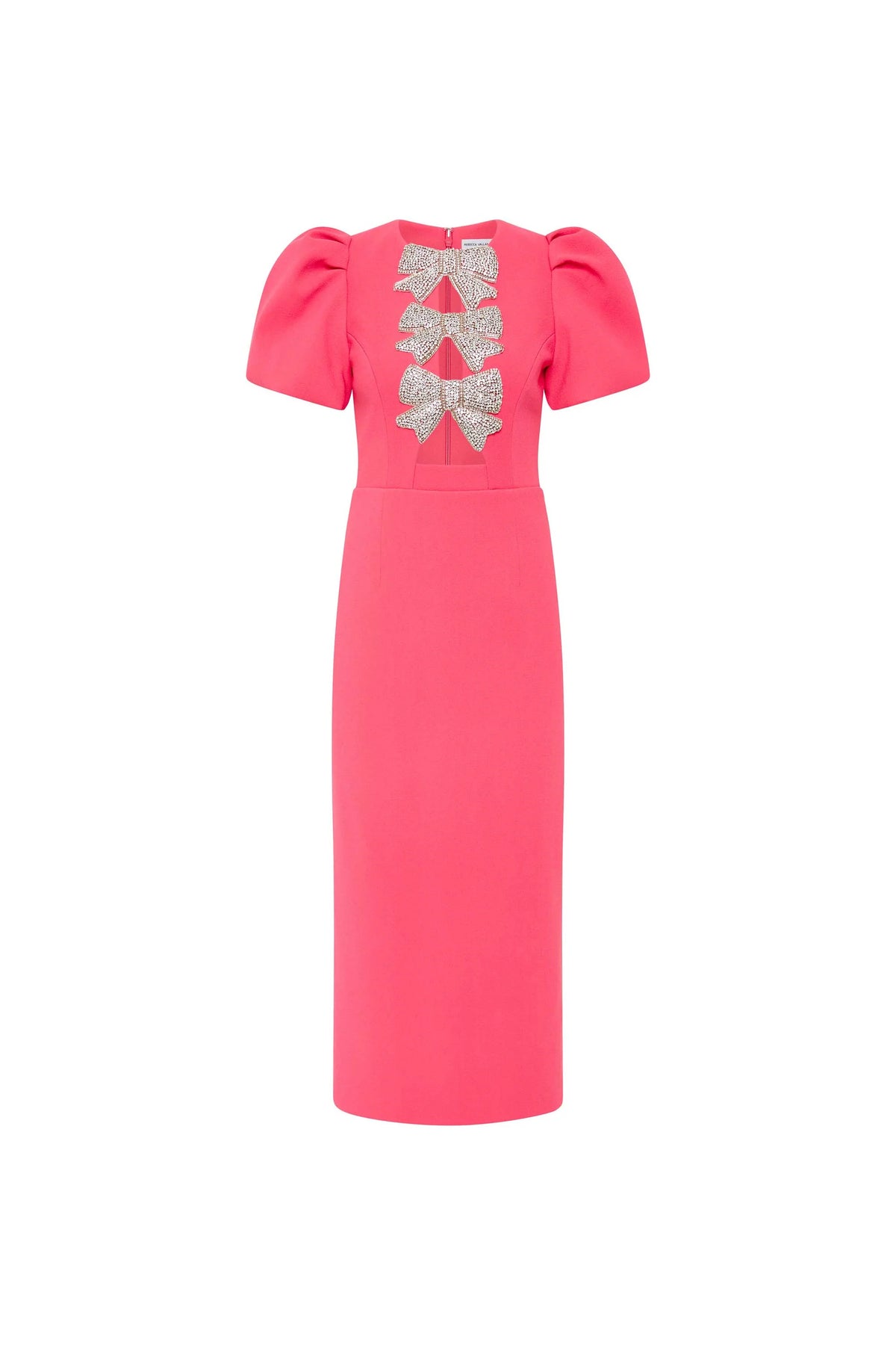 Rebecca Vallance "Posey" Puff Sleeve Midi Dress