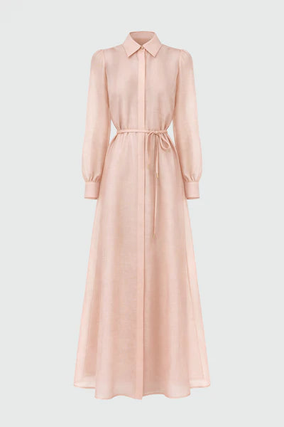 Sofia Irina 'Julie' Maxi Shirt Dress - Pink