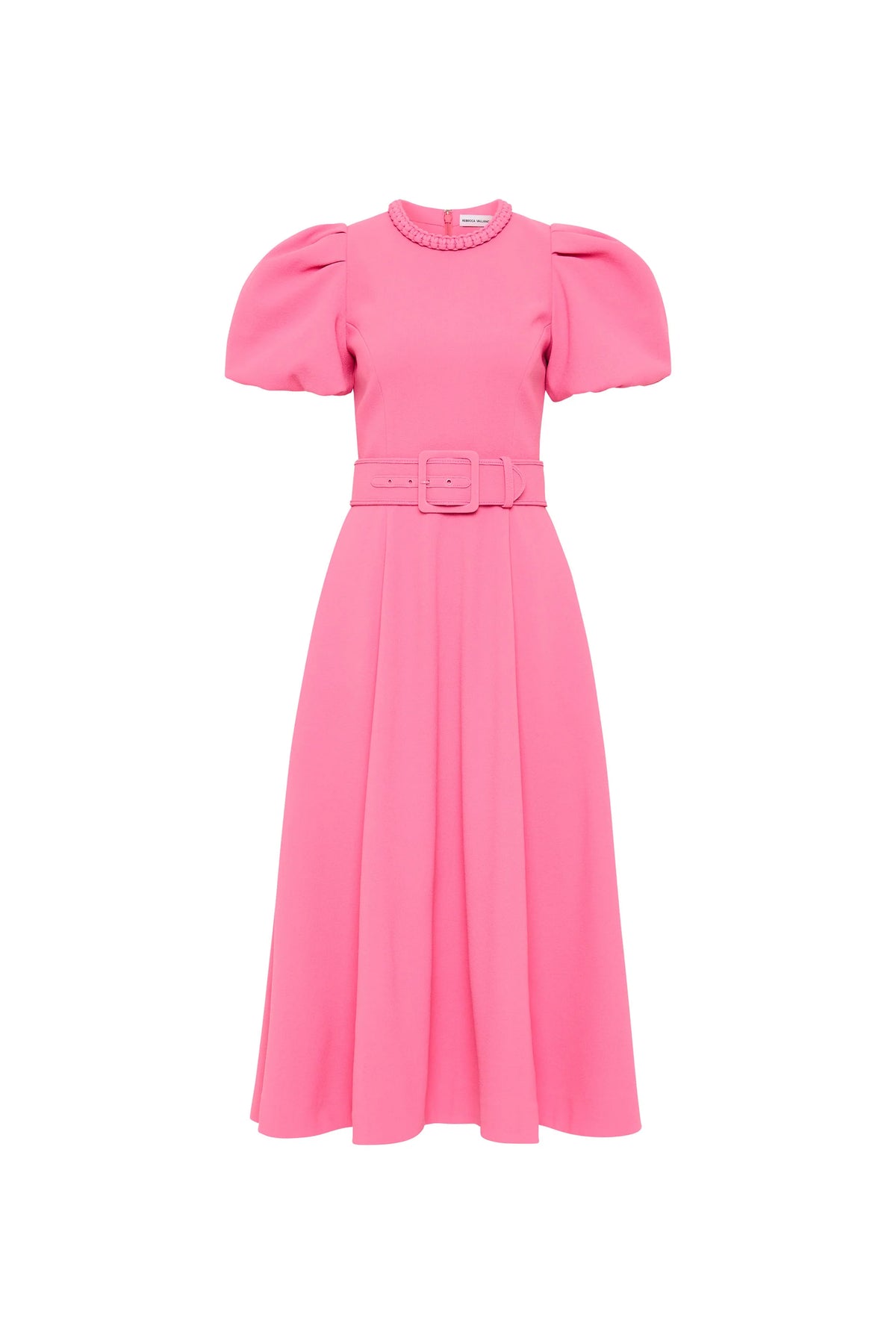 Rebecca Vallance "Rosita" Puff Sleeve Midi Dress