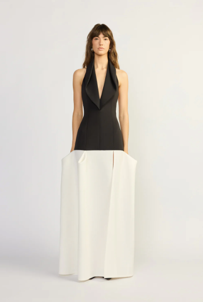 Tojha "Tara" Contrast Maxi Gown