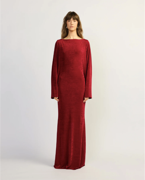 Tojha Lura Maxi Dress - Cherry Liqueur