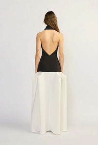 Tojha "Tara" Contrast Maxi Gown