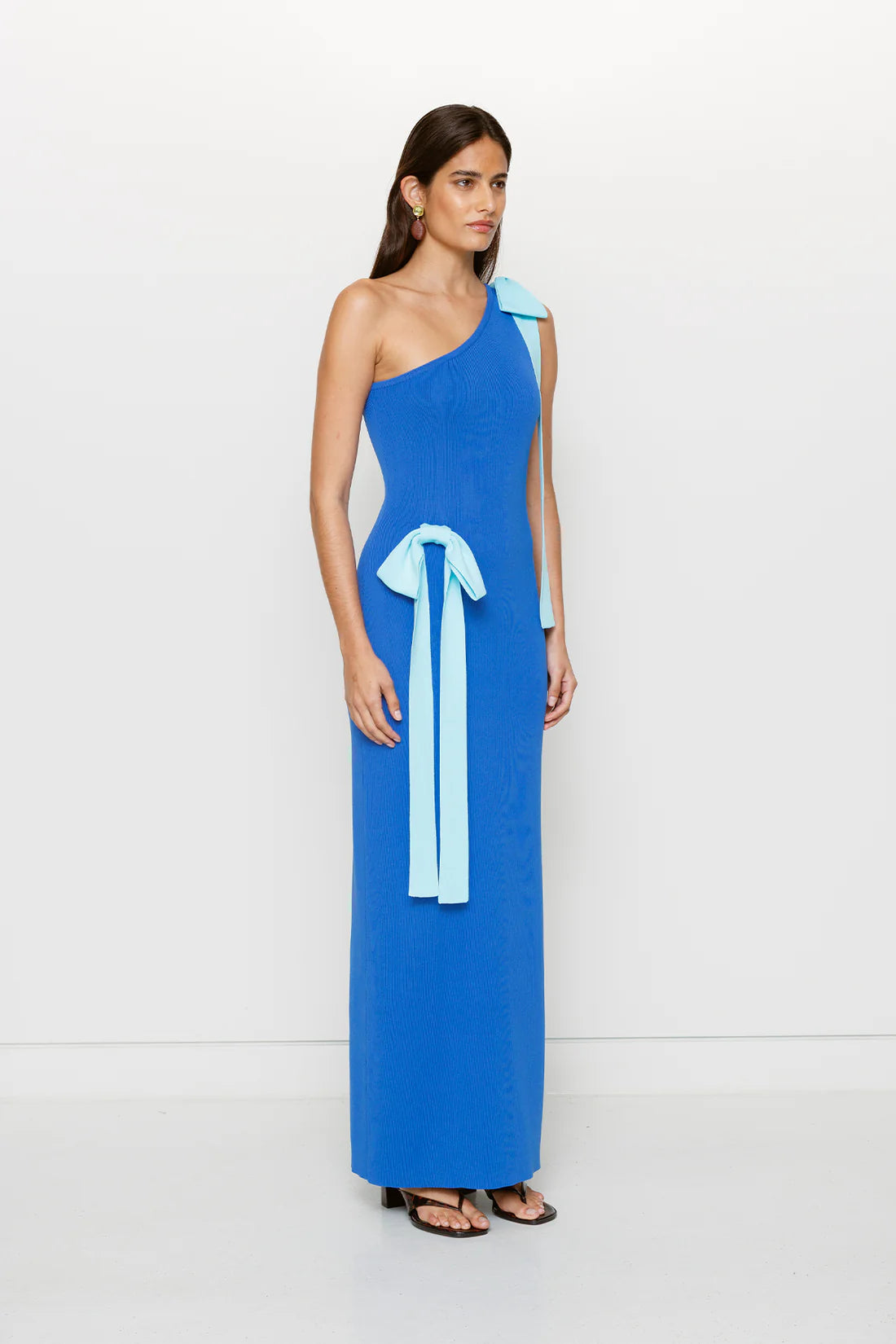 The Wolf Gang "Tacha" Maxi Dress - Aquamarine