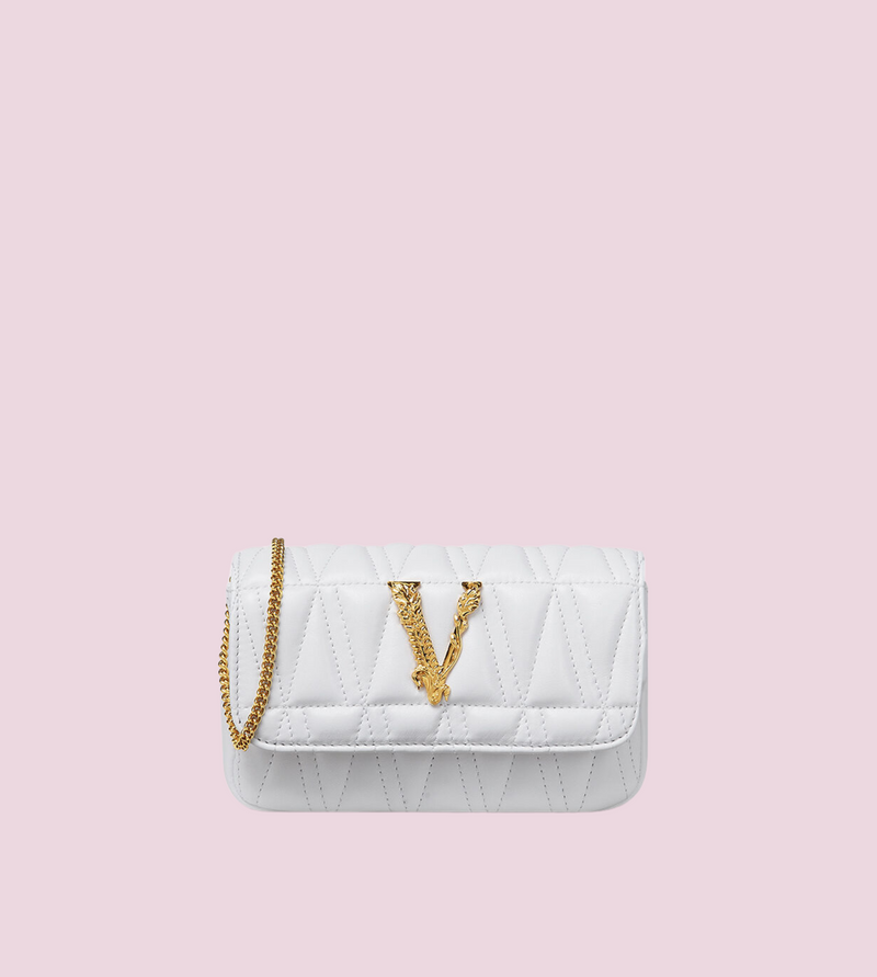 Versace Virtus Quilted Mini White