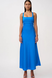 By Johnny Soleil Pipe Bias Midi Dress