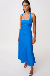 By Johnny Soleil Pipe Bias Midi Dress