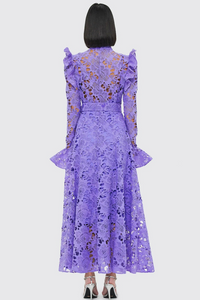 Leo Lin Aliyah Butterfly Sleeve Midi Dress