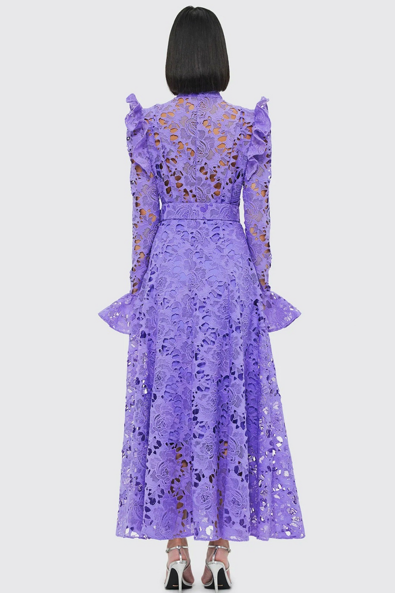 Leo Lin Aliyah Butterfly Sleeve Midi Dress