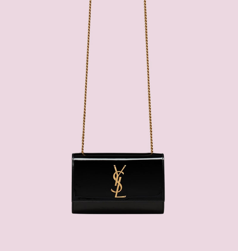 YSL Kate Patent Black
