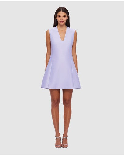 LEO LIN Briana V Neck Mini Dress - Lilac