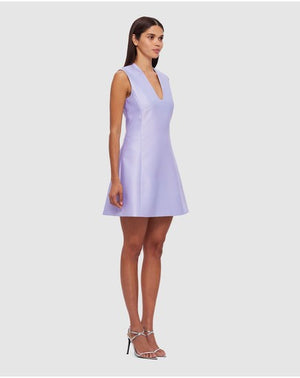 LEO LIN Briana V Neck Mini Dress - Lilac