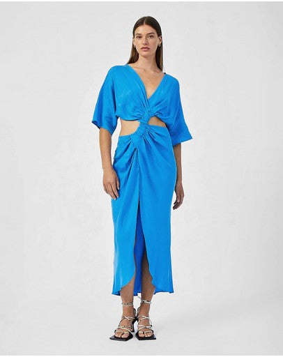 Suboo Hannah Rouched Cross Over Midi Dress