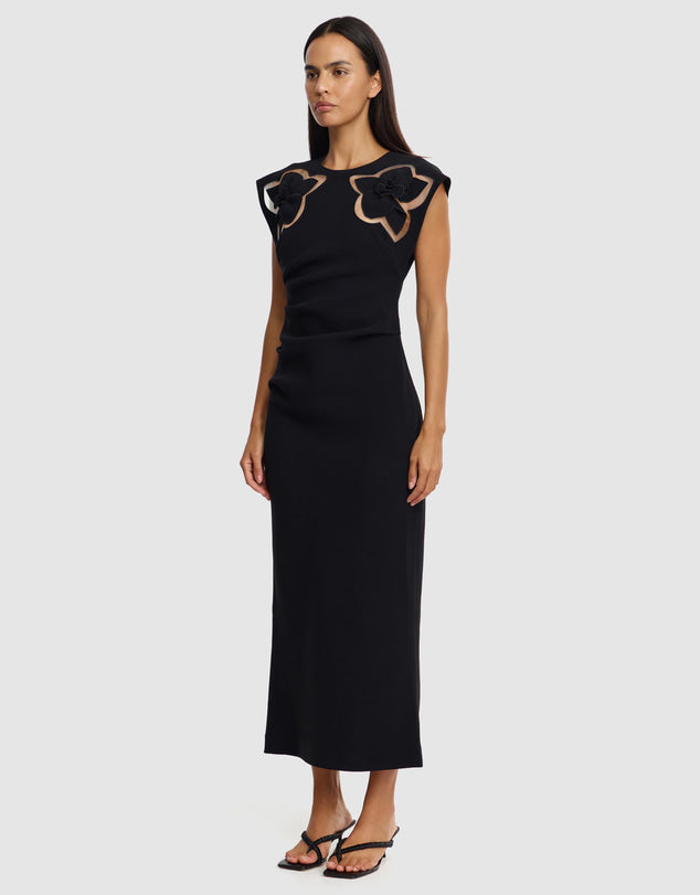 ACLER Koda Midi Dress – Black
