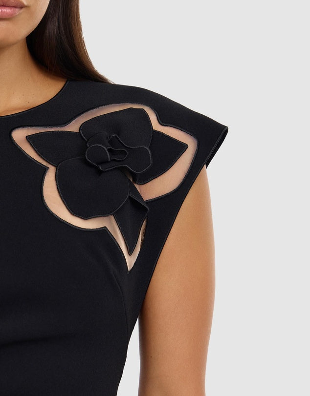 ACLER Koda Midi Dress – Black
